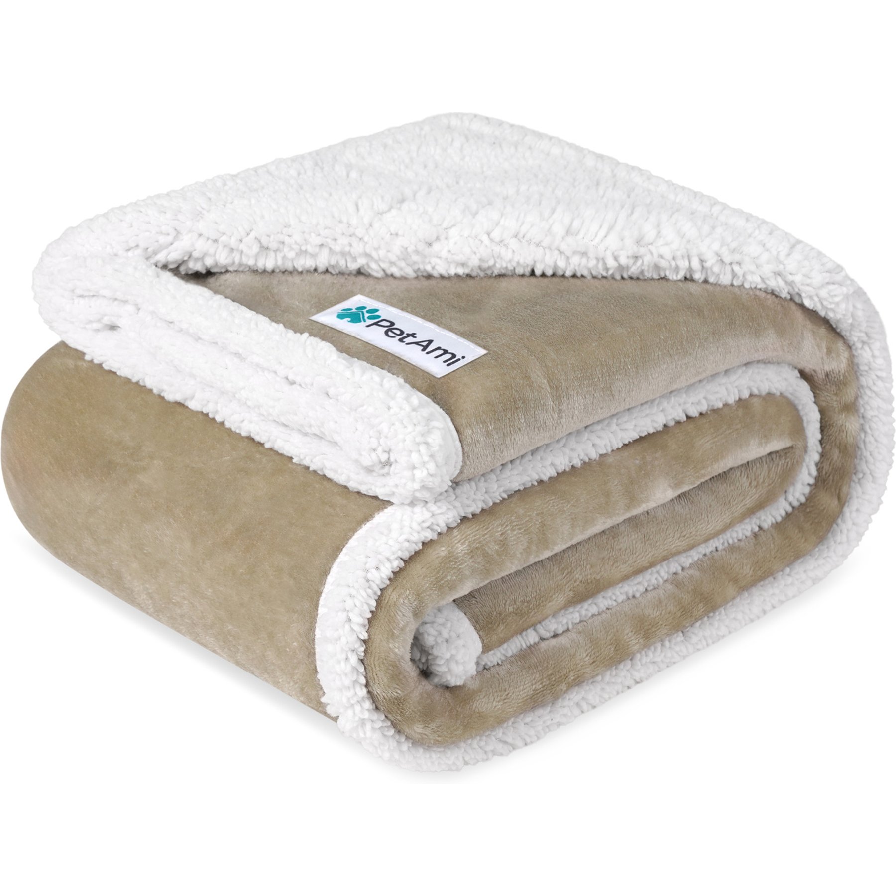 PetAmi Waterproof Dog Blanket, Taupe, 50 x 40-in