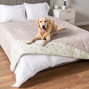 PetAmi Waterproof Non-Skid Back Furniture Protector Cover, Beige, 102 x 82-in
