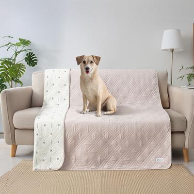 Show full view: PetAmi Waterproof Non-Skid Back Furniture Protector Cover, Beige, 102 x 82-in slide 8 of 11