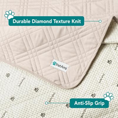 Show full view: PetAmi Waterproof Non-Skid Back Furniture Protector Cover, Beige, 52 x 82-in slide 6 of 9