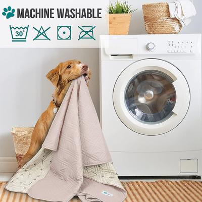 Show full view: PetAmi Waterproof Non-Skid Back Furniture Protector Cover, Beige, 52 x 82-in slide 7 of 9