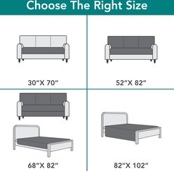PetAmi Waterproof Non-Skid Back Furniture Protector Cover, Gray, 52 x 82-in slide 2 of 7
