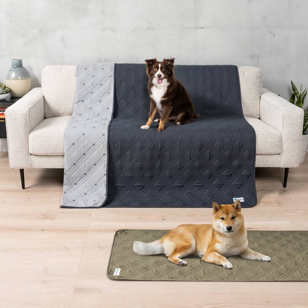 Show full view: PetAmi Waterproof Non-Skid Back Furniture Protector Cover, Gray, 52 x 82-in slide 2 of 9