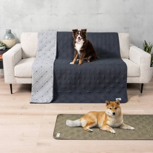 PetAmi Waterproof Non-Skid Back Furniture Protector Cover, Gray, 52 x 82-in