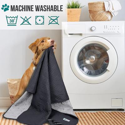 Show full view: PetAmi Waterproof Non-Skid Back Furniture Protector Cover, Gray, 52 x 82-in slide 7 of 9