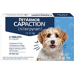 PetArmor CapAction Oral Flea Treatment for Dogs 2-25lbs 6 doses