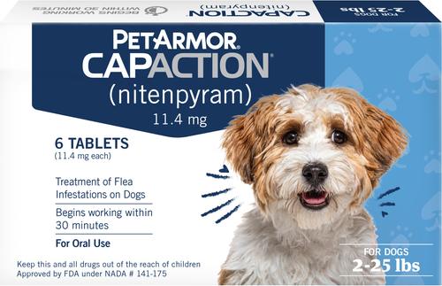 PETARMOR CapAction Oral Flea Treatment for Dogs 2-25lbs doses
