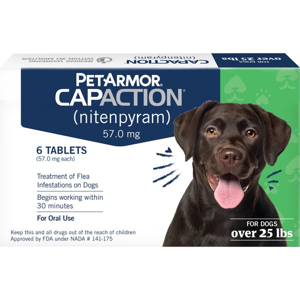 PetArmor FastCaps Oral Flea Tablets for Dogs over 25 lbs