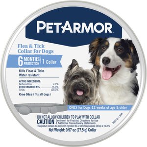 SecureAway Dog Flea Collar Protector & Seresto Flea & Tick Collar for Dogs, up to 18-lbs