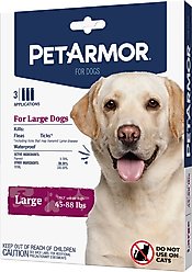 PetArmor Flea & Tick Spot Treatment for Dogs, 45-88 lbs, 3 Doses (3-mos. supply)