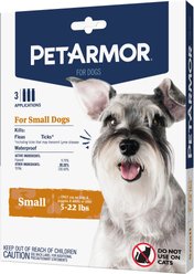 PetArmor Flea & Tick Spot Treatment for Dogs, 5-22 lbs, 3 Doses (3-mos. supply)