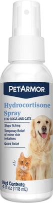 Show full view: PetArmor Hydrocortisone Quick Relief Spray for Dogs & Cats, 4-fl oz bottle slide 1 of 12