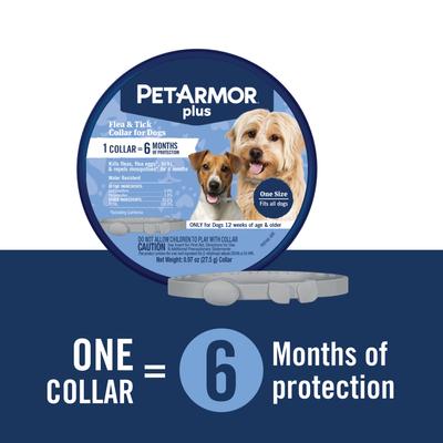 Show full view: PetArmor Plus Flea & Tick Dogs Collar, 1 collar (6-mos. supply) slide 3 of 6