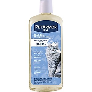 PetArmor Plus Flea & Tick Shampoo for Cats, 12-fl oz bottle