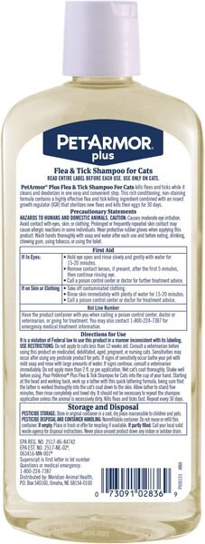 PetArmor Plus Flea & Tick Shampoo for Cats, 12-fl oz bottle