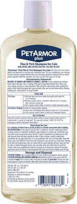 Show full view: PetArmor Plus Flea & Tick Shampoo for Cats, 12-fl oz bottle slide 2 of 7