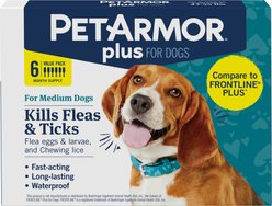 PetArmor Plus Flea & Tick Spot Treatment for Dogs, 23-44 lbs, 6 Doses (6-mos. supply)