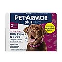 PetArmor Plus Flea & Tick Spot Treatment for Dogs, 45-88 lbs, 3 Doses (3-mos. supply)