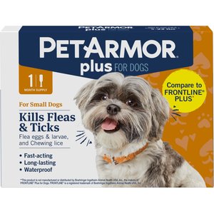 PetArmor Plus Flea & Tick Spot Treatment for Dogs, 5-22 lbs, 1 count