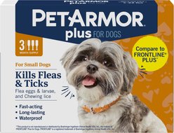 PetArmor Plus Flea & Tick Spot Treatment for Dogs, 5-22 lbs, 3 Doses (3-mos. supply)