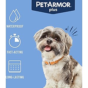 PetArmor Plus Flea & Tick Spot Treatment for Dogs, 5-22 lbs, 6 Doses (6-mos. supply)