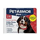PetArmor Plus Flea & Tick Spot Treatment for Dogs, 89-132 lbs, 3 Doses (3-mos. supply)