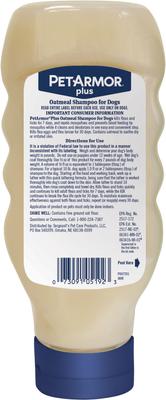 Show full view: PetArmor Plus Oatmeal Shampoo for Dogs, 18-fl oz bottle slide 2 of 9