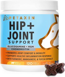 Petaxin Hip + Joint Support Beef Flavor Grain-Free Dog Supplement, 120 count