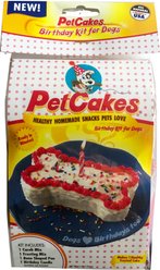 PetCakes Carob Flavor Microwavable Birthday Cake Mix Kit with Bone Shaped Pan Dog Treats, 4.6-oz bag slide 2 of 6