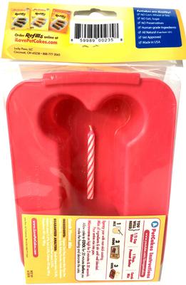 Show full view: PetCakes Carob Flavor Microwavable Birthday Cake Mix Kit with Bone Shaped Pan Dog Treats, 4.6-oz bag slide 4 of 9