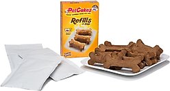 PetCakes Carob Flavor + Yogurt Frosting Birthday Cake Refills Dog Treats, 4.6-oz pouch