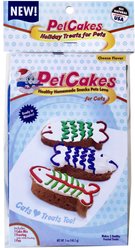 PetCakes Holiday Cheese Flavored Cake Kit Cat Treats, 5-oz bag