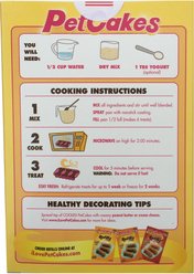 PetCakes Intro Kit Cheese Flavor Microwavable Mix with Bone Shaped Pan Dog Treats, 4.5-oz box slide 2 of 4