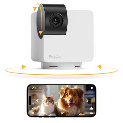 Show full view: Petcube Cam 360 Wi-Fi Pet Camera, White slide 1 of 9