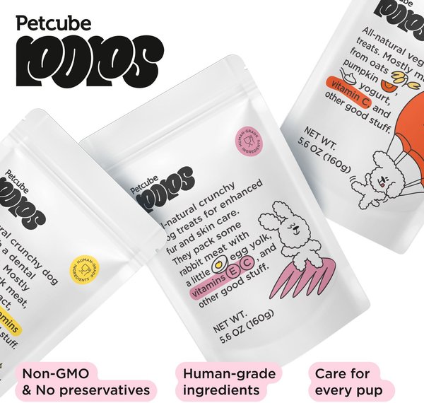 Petcube Pops Duck Flavor Natural Dog Chew Treats, 5.6-oz bag