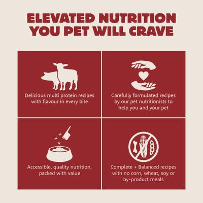 Show full view: Petcurean Summit Farmstead Feast Large Breed Adult Dry Dog Food, 25-lb bag slide 4 of 11