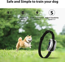 Petdiary Rechargeable Static Dog Bark Collar, Silver slide 2 of 7