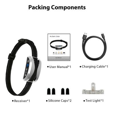 Show full view: Petdiary Rechargeable Static Dog Bark Collar, Silver slide 7 of 8