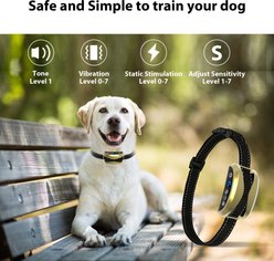 Petdiary Rechargeable Static Dog Bark Collar, Gold slide 2 of 7