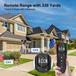 Petdiary 2000-ft Range Vibrating IPX7 Waterproof with Remote No Shock Dog Training Collar, Medium, Black slide 2 of 8