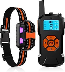 Petdiary 2600-ft Waterproof Remote Shock eCollar Dog Training Collar, Medium, Black