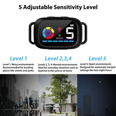 Show full view: Petdiary 5 Training Mode Waterproof LCD Color Screen Dog Static Bark Collar, Black slide 4 of 11