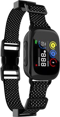 Show full view: Petdiary 5 Training Mode Waterproof TFT Color Screen Dog Static Bark Collar, Black slide 1 of 11