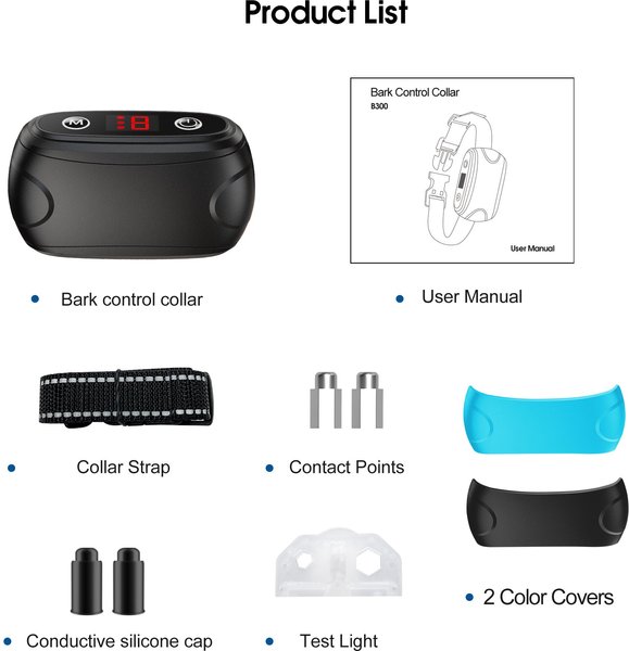 Show full view: Petdiary B300 Dog Bark Control Collar, Black slide 8 of 10