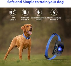 Petdiary B330 Static Rechargeable Dog Bark Collar, Black, Small slide 2 of 8