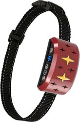 Petdiary B340 Rechargeable Dog Bark Collar, Small, Red