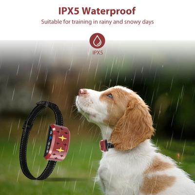 Show full view: Petdiary B340 Rechargeable Dog Bark Collar, Small, Red slide 4 of 9