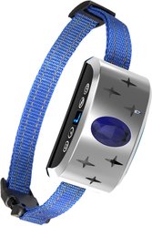 Petdiary B340 Rechargeable Dog Bark Collar, Small, Silver