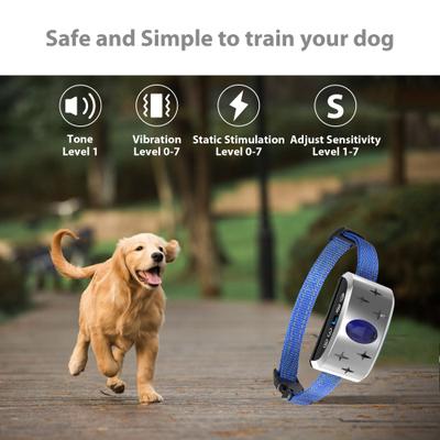 Show full view: Petdiary B340 Rechargeable Dog Bark Collar, Small, Silver slide 2 of 9