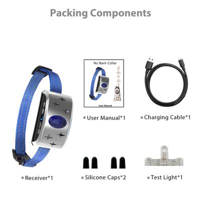 Show full view: Petdiary B340 Rechargeable Dog Bark Collar, Small, Silver slide 8 of 9